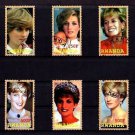RWANDA - 2011 - PRINCESS DIANA - PORTRAITS - 6 X CTO - NH SET!