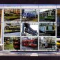 TURKMENISTAN - 2000 - TRAIN - RAILWAY - STREET CAR - TROLLEY - 9 X CTO NH SHEET!