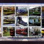 TURKMENISTAN - 2000 - TRAIN - RAILWAY - STREET CAR - TROLLEY - 9 X CTO NH SHEET!