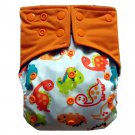Happy Flute Night AIO Reusable Bamboo Charcoal Diaper