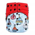 Happy Flute Night AIO Reusable Bamboo Charcoal Diaper
