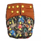 Happy Flute Night AIO Reusable Bamboo Charcoal Diaper