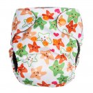 Happy Flute Newborn 3-6 kg. Washable Reusable Diapers Nappy Baby Cloth