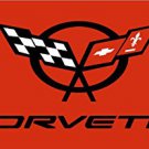 RED CORVETTE FLAG, 3'x5' Flag banner cloth poster FLAG