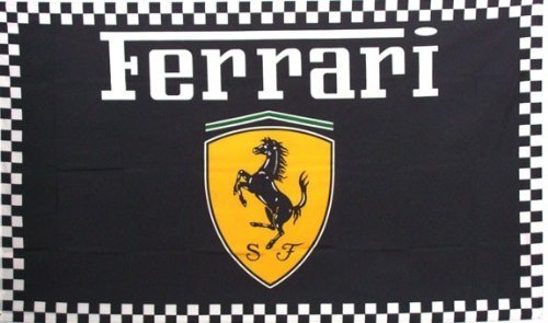 FERRARI Black Checkered FLAG, 3'x5' Flag banner cloth poster FLAG