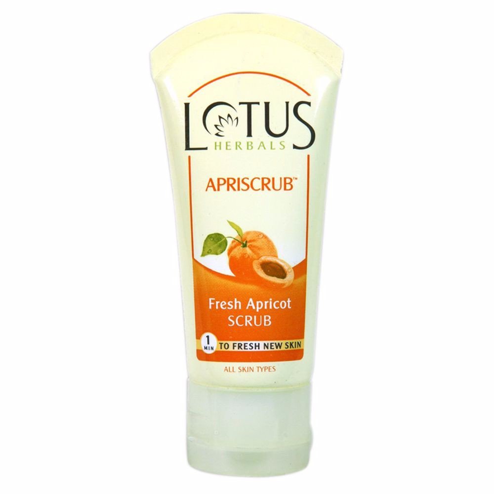 New Lotus Herbal Apriscrub Fresh Apricot Scrub100 Gms