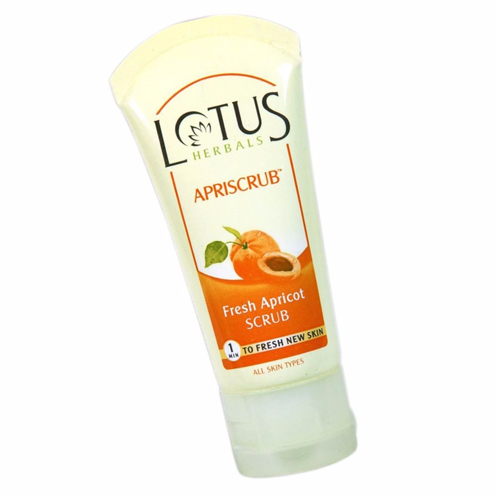 New Lotus Herbal Apriscrub Fresh Apricot Scrub100 Gms