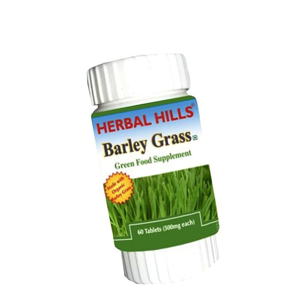 Herbal Hills Barley Grass 60 Tablets Supports for kidney,Diabetes
