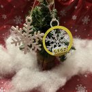 Set of 2 Snowflake Ornaments – Personalized Holiday Décor