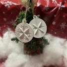 Set of 2 Round Ornaments – Holiday Sparkle