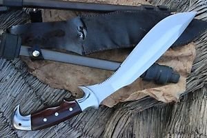 11" American Eagle Tactical Kukri, Hand Forge Full Tang Blade EGKH Nepal Knife,