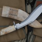 10" American Eagle Kukri, Hand Forged Blade Bone Handle Khukuri, Nepalese Knife