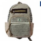 Pure Hemp Multi Pocket Backpack with Laptop Sleeve - Fashion Cute Travel Bag