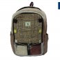 Pure Hemp Multi Pocket Backpack Handmade Nepal with Laptop Sleeve, Shoulder Bag