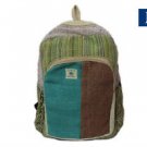 Pure Hemp Stripe Handmade Himlayan Backpack ( THC FREE) with Laptop Sleeve Bag