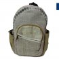 100% Hemp Natural Color Backpack Handmade Nepal with Laptop Sleeve - School Bag