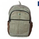 Himalayan Pure Hemp Multi Pocket Backpack with Laptop Sleeve,Shoulder Bag / Book