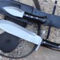 10" Black Horn Bowie and Companion Combo Knife, EGKH Nepal Kukri Machete Knives