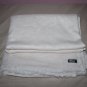 100% Natural White Cashmere Blanket - Pure Pashmina Throw - Hand Made in Nepal