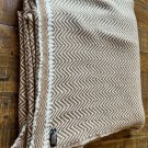 Cashmere Blanket Throw Travel Wrap 100% Handmade NEPAL Home Brown herringbone