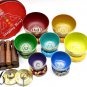 singing Bowl set of 7 - Tibetan Chakra Balancing Yoga Bowls - Healing Set - case