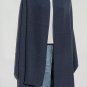 100% Cashmere |Himalayan |Shawl | Herringbone |4 Ply |Handmade | Deep Ocean