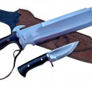 14" Predator Survival Machete -Military Kukri, Full Tang Hand Forged Blade Knife