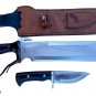 14" Predator Survival Machete -Military Kukri, Full Tang Hand Forged Blade Knife