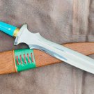 EGKH-15 inches Double edge Sam Dagger,Medieval Custom Stone handle dagger-Temper