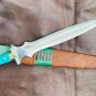 EGKH-15 inches Double edge Sam Dagger,Medieval Custom Stone handle dagger-Temper