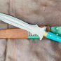 EGKH-15 inches Double edge Sam Dagger,Medieval Custom Stone handle dagger-Temper