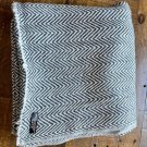 Cashmere Blanket Throw Travel Wrap 100% Handmade NEPAL Home black herringbone