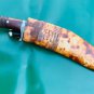 13.5 inch blade cheetlange leather rosewood full tang blocker handle khukuri