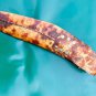 13.5 inch blade cheetlange leather rosewood full tang blocker handle khukuri