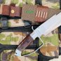 EGKH - 14 Inches Custom Handmade D-Guard hunting predator full tang dagger knife