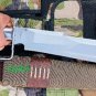 EGKH - 14 Inches Custom Handmade D-Guard hunting predator full tang dagger knife