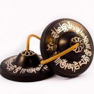 Meditation Mantra Etching Bronze Tingsha Cymbal-Hand Tuned & Crafted in Nepal
