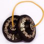 Meditation Mantra Etching Bronze Tingsha Cymbal-Hand Tuned & Crafted in Nepal