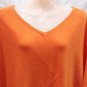 100% Cashmere Poncho - Colour 'Orange' Pashmina Poncho - Hand Made in Nepal