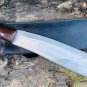 12 inches Golok Parang Machete - Handmade - Hand Forged -Bushcraft and Gardening