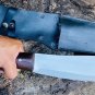 12 inches Golok Parang Machete - Handmade - Hand Forged -Bushcraft and Gardening