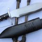 13" Large Fighting D-Guard Bowie,Outdoor Khukuri Knife, EGKH Kukri Blade Machete