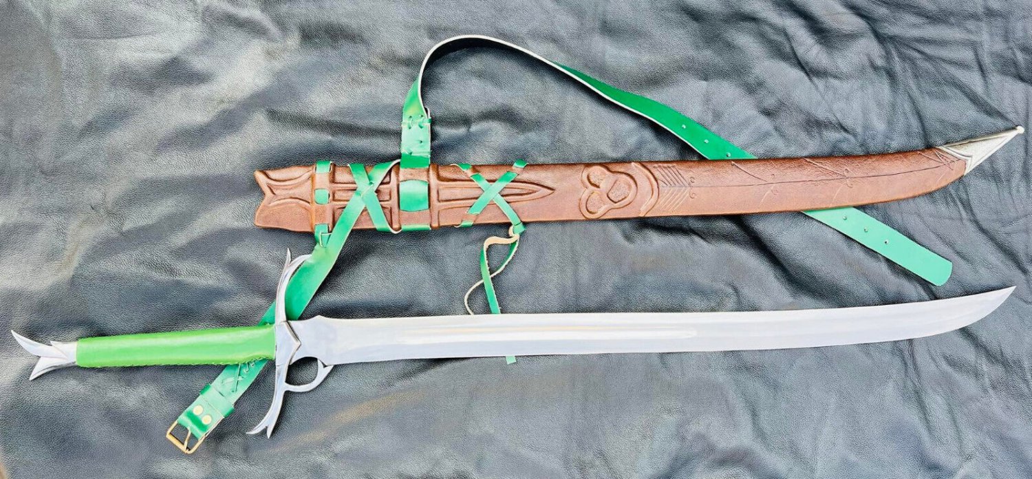 32 Inches Custom Long Sword-training sword-Carbon steel-Balance water tempered