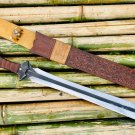 24 Inches Viking Sword-Hand Forged High Carbon Steel Double Edge Hunting Sword