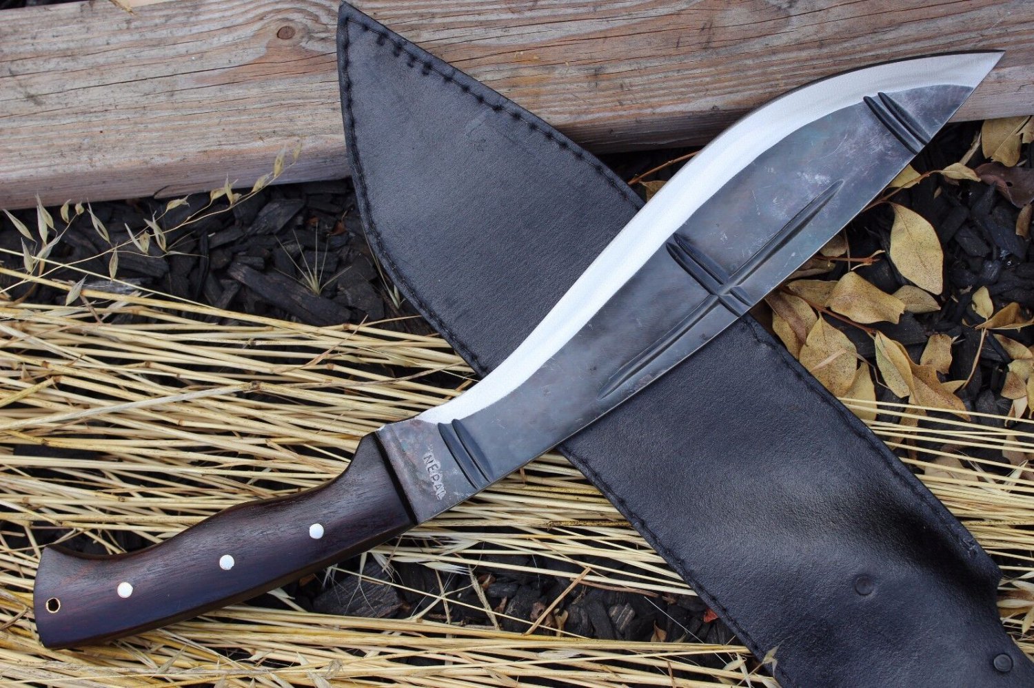 12" Bush Cleaver Rust Free Machete  khukuri, kukri, EGKH, Handmade in Nepal .