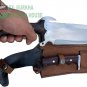 10" Predator Survival Machete Military Kukri Knife, Full Tang Hand Forged Blade