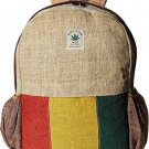 Pure Hemp Rasta Backpack with Laptop Sleeve - Fashion Cute Travel School College