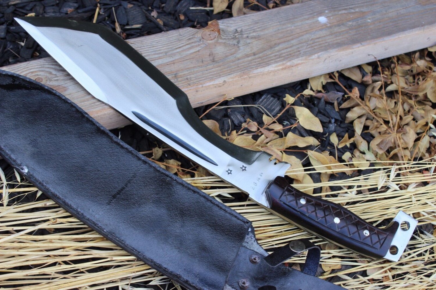 12" Custom Made Survival Tracker Machete khukuri , EGKH ,Handmade in Nepal .