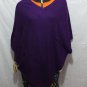 100% Cashmere Poncho - Colour 'Purple' Pashmina Poncho - Hand Made in Nepal