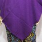 100% Cashmere Poncho - Colour 'Purple' Pashmina Poncho - Hand Made in Nepal